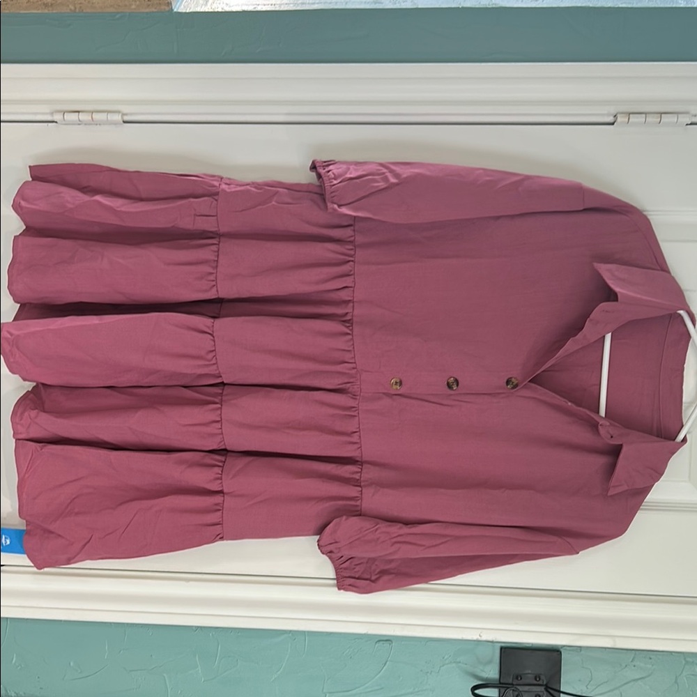 Pink Tiered Dress